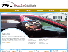 Tablet Screenshot of forkedriveranimalhospital.com